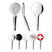 Душевая лейка Laufen MyTwin ⌀120 мм 3 режима хром HF939029100000