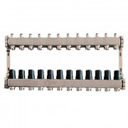 Колектор для теплої підлоги Tervix Pro Line на 12 контурів без витратомірів нержавіюча сталь 501012