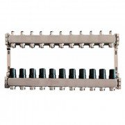 Колектор для теплої підлоги Tervix Pro Line на 11 контурів без витратомірів нержавіюча сталь 501011