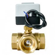 Кульовий клапан Tervix Pro Line ORC 3-way 3-ходовий н/в 1'' DN25 з електроприводом латунь 202132