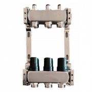 Колектор для теплої підлоги Tervix Pro Line на 3 контури без витратомірів нержавіюча сталь 501003