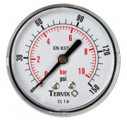 Манометр Tervix Pro Line 50 0-10 бар 1/4'' аксіальне підключення 355513