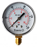 Манометр Tervix Pro Line 50 0-6 бар 1/4'' радіальне підключення 355112