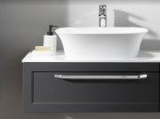 Раковина для ванної кімнати Kolpa San Blanche 39х53х15 см накладна литий мармур білий 563260