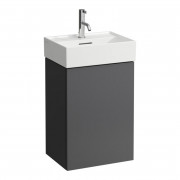 Тумба під раковину Laufen Kartell 43,3х33,1 см петлі зліва МДФ темно-сірий H4075030336421