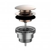 Донний клапан для раковини Laufen Automatic Clic 1¼'' рожеве золото з PVD-покриттям H3709890821041