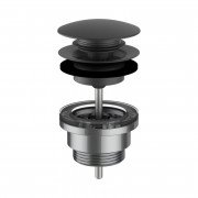 Донный клапан для раковины Laufen Automatic Clic 1¼'' черный матовый титан с PVD-покрытием H3709890811041