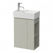 Тумба под раковину Laufen Kartell 44х27 см петли слева МДФ серая галька H4075170336411