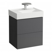 Тумба под раковину Laufen Kartell 58х45 см МДФ темно-серый H4075680336421