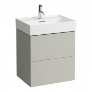 Тумба під раковину Laufen Kartell 58х45 см МДФ сіра галька H4075690336411