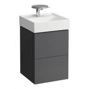 Тумба под раковину Laufen Kartell 44х45 см МДФ темно-серый H4075080336421