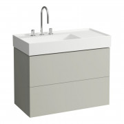 Тумба під раковину Laufen Kartell 88х45 см МДФ сіра галька H4076180336411
