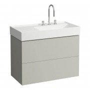 Тумба под раковину Laufen Kartell 88х45 см МДФ серая галька H4076080336411