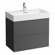 Тумба під раковину Laufen Kartell 78,4х44,9 см МДФ темно-сірий H4075920336421