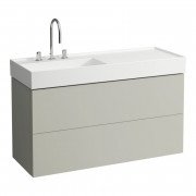 Тумба под раковину Laufen Kartell 118х45 см МДФ серая галька H4076480336411