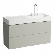 Тумба под раковину Laufen Kartell 118х45 см МДФ серая галька H4076490336411