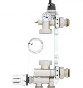 Змішувальний вузол для теплої підлоги Tervix Pro Line 1'' без насосу з термоголовкою 521211