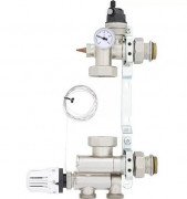 Смесительный узел для теплого пола Tervix Pro Line 1'' без насоса с термоголовкой 521211