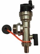 Розпилювач із зливним клапаном Tervix Pro Line для колекторів теплої підлоги червона смужка 549021