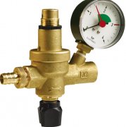 Арматура для наповнення системи опалення Afriso FAM з манометром ½'' з манометром латунь 42406