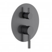 Смеситель для душа скрытого монтажа Volle Cruze однорычажный графитовый 1547.030206