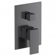 Смеситель для душа скрытого монтажа Volle Pardo однорычажный графитовый 1548.030206