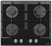 Газова варильна поверхня Vestel скло чорний AOB-6124