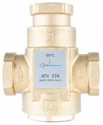 Термічний клапан Afriso ATV 334 DN25 Rp 1'' Kvs 9 номінальна температура 50°C латунь 1633410