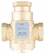 Термический клапан Afriso ATV 335 DN25 Rp 1'' Kvs 9 номинальная температура 55°C латунь 1633510
