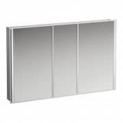 Зеркальный шкаф Laufen Frame 25 120х15х75 см с сенсорным выключателем алюминий H4088549001441