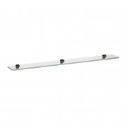 Скляна полиця Laufen Frame 25 100х12 см прозоре скло/чорний матовий H4475869004501