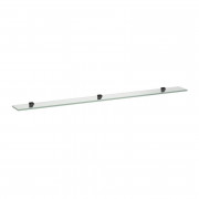 Скляна полиця Laufen Frame 25 130х12 см прозоре скло/чорний матовий H4475889004501