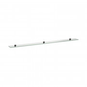 Стеклянная полка Laufen Frame 25 150х12 см прозрачное стекло/черный матовый H4475899004501