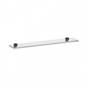 Стеклянная полка Laufen Frame 25 65х12 см прозрачное стекло/черный матовый H4475839004501