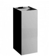 Раковина для ванної Laufen Kartell 37,5х43,5 см напольна без отворів кераміка графіт матовий H8113317581121