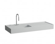 Раковина для ванной Laufen Kartell 120х46 см полка справа c 1 отверстием керамика матовый серый H8133327591111