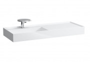 Раковина для ванної Laufen Kartell 120х46 см полиця праворуч з отвором 1 кераміка білий з покриттям LCC H8133324001111