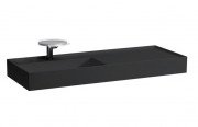 Раковина для ванної Laufen Kartell 120х46 см полиця праворуч з 1 отвором кераміка чорний матовий H8133327161111