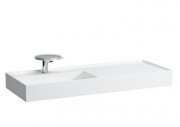 Раковина для ванної Laufen Kartell 120х46 см полиця праворуч з отвором 1 кераміка білий матовий H8133327571111