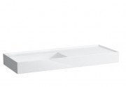 Раковина для ванної Laufen Kartell 120х46 см полиця праворуч без отворів кераміка біла з покриттям LCC H8133324001121