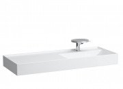 Раковина для ванної Laufen Kartell 120х46 см полиця зліва з 1 отвором кераміка білий матовий H8133337571111