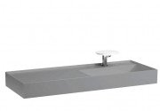Раковина для ванної Laufen Kartell 120х46 см полиця зліва з 1 отвором кераміка графіт матовий H8133337581111