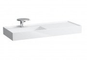 Раковина для ванної Laufen Kartell 120х46 см полиця праворуч з 1 отвором кераміка білий H8133320001111