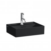 Раковина для ванної Laufen Kartell 45х34 см з 1 отвором під змішувач шліфована кераміка чорний матовий H8183307161041