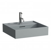 Раковина для ванной Laufen Kartell 45х34 см с 1 отверстием под смеситель шлифованная керамика графит матовый H8183307581041