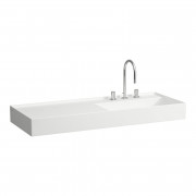 Раковина для ванной Laufen Kartell 120х46 см полка слева c 3 отверстиями керамика белый H8133330001581