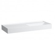 Раковина для ванної Laufen Kartell 120х46 см полиця зліва без отворів кераміка білий матовий H8133337571121