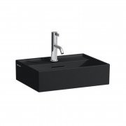 Раковина для ванної Laufen Kartell 45х34 см з 1 отвором під змішувач шліфована кераміка чорний матовий H8183307161041