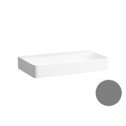 Раковина для ванної Laufen Val 60х40 см без отворів без переливу кераміка графіт матовий H8122857581121