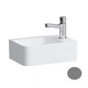 Мини-раковина для ванной Laufen Val 34х22 см с 1 отверстием справа без перелива керамика графит матовый H8152807581141